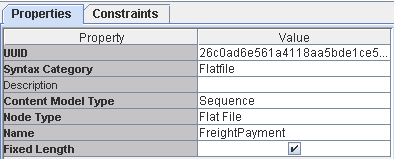 EXTOL EBI Flat File Schema properties Fixed Length screenshot
